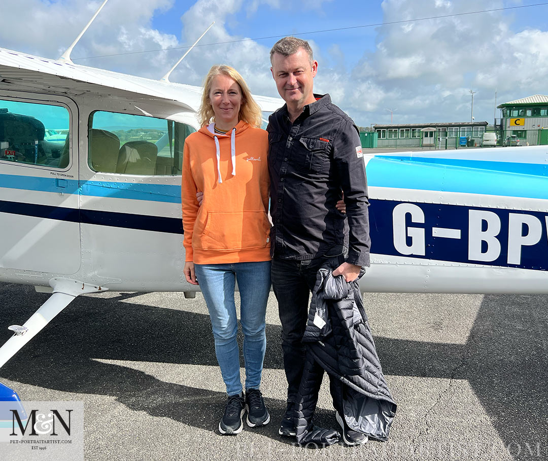 Melanie and Nicholas Pleasure Flight Over Pembrokeshire 