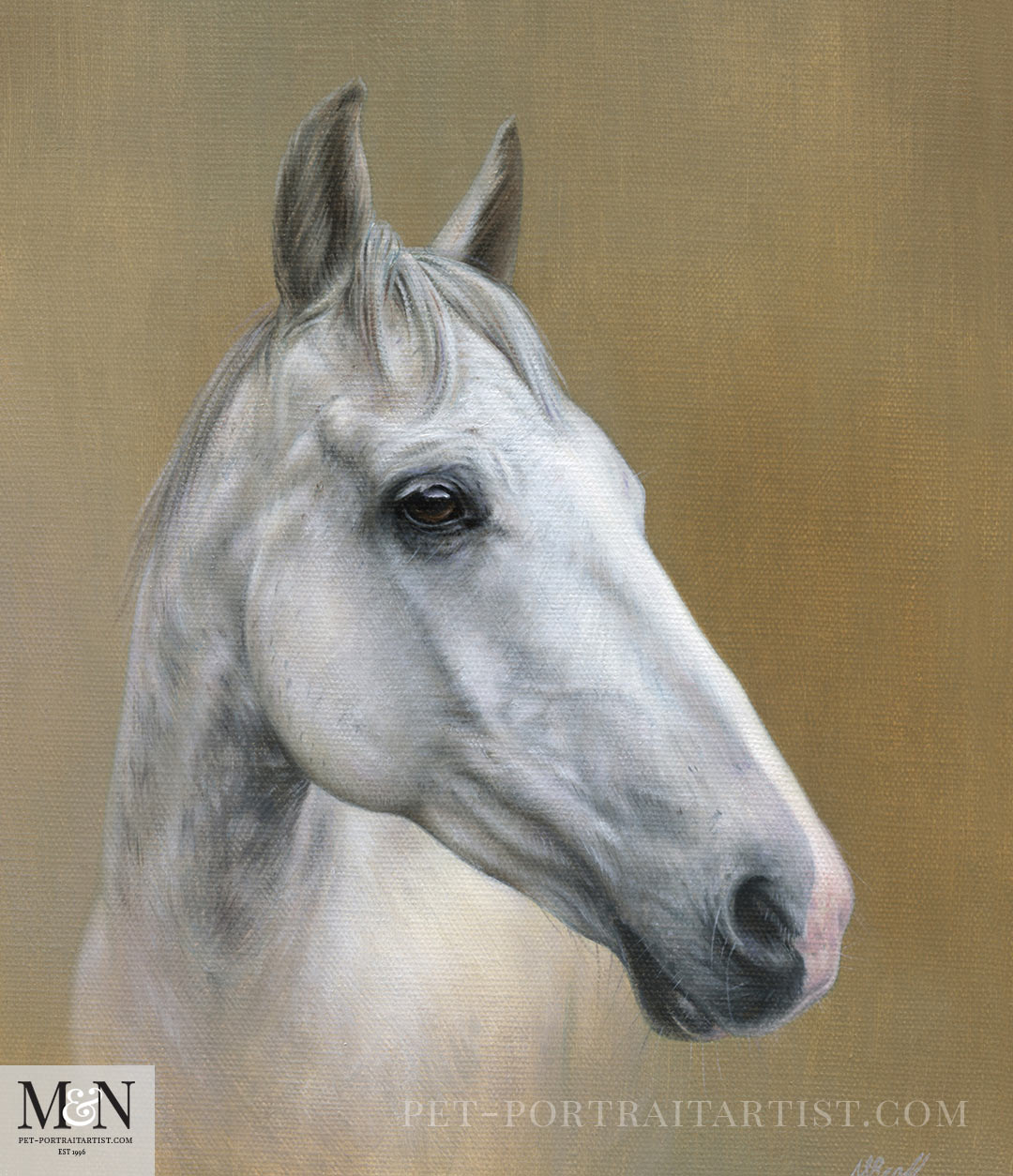 Horse Oil Painting of Artu