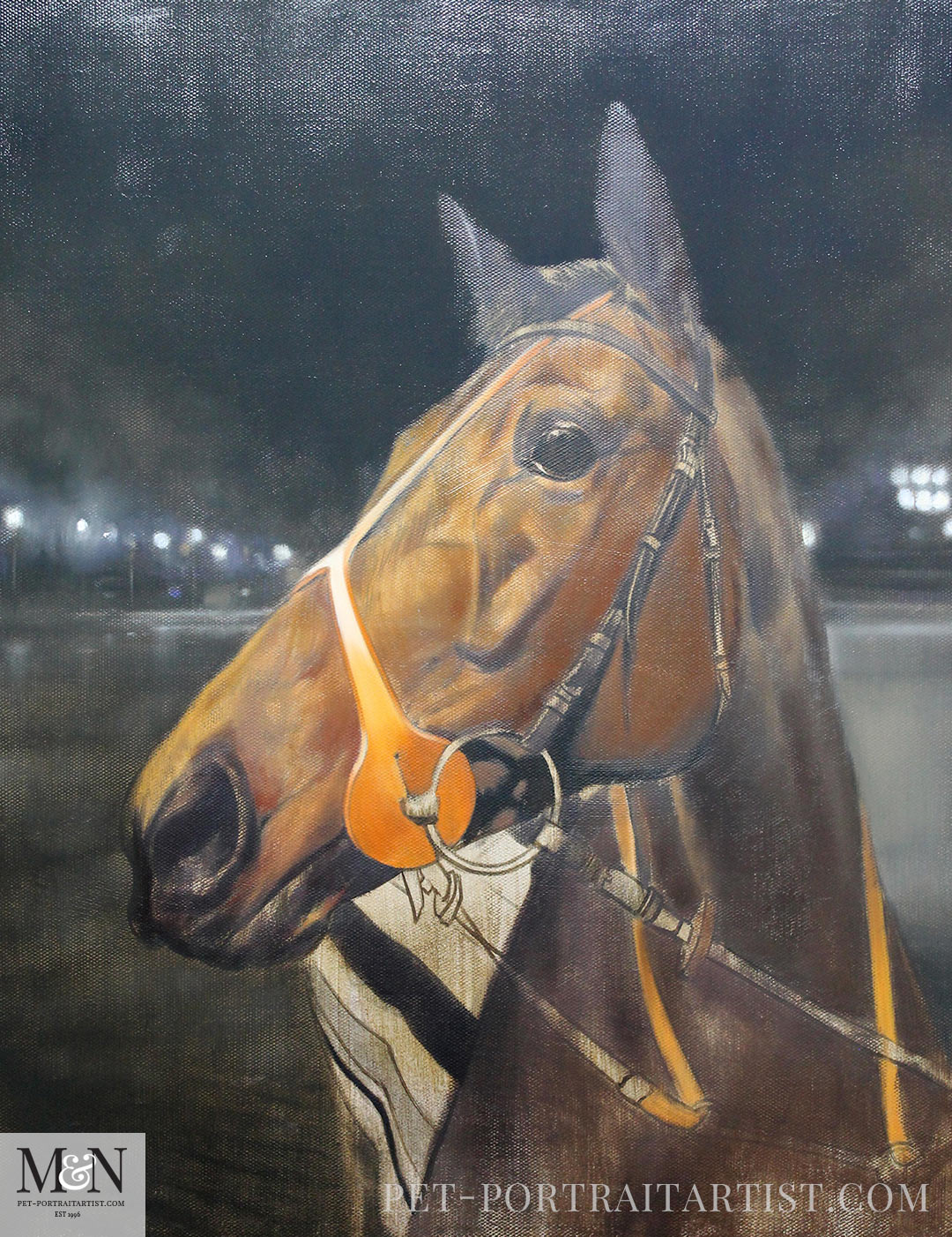 Horse Oil Portrait of Amosite
