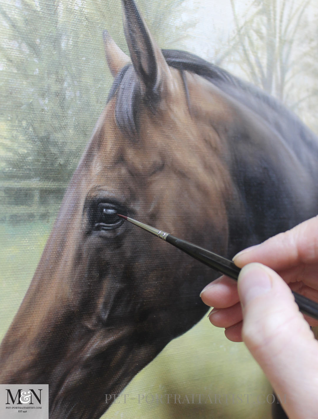 Horse Oil Portrait of Kewlia