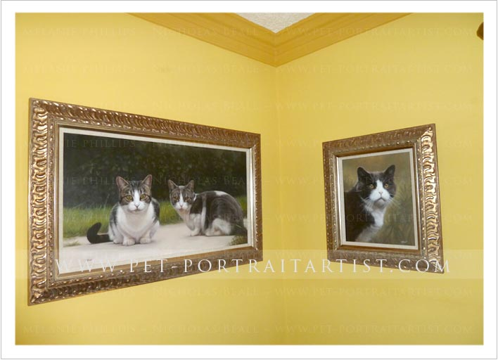 Cat Portraits in Oils
