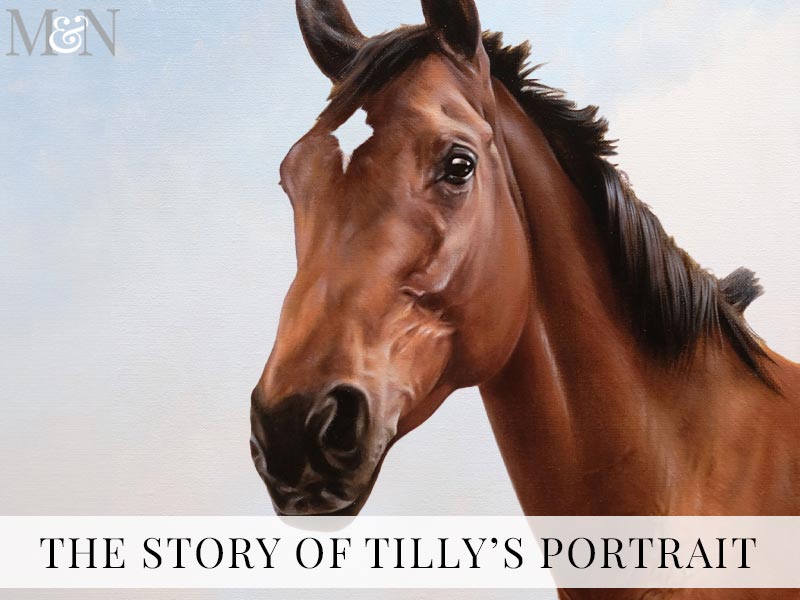 Horse Oil Pet Portrait of Tilly