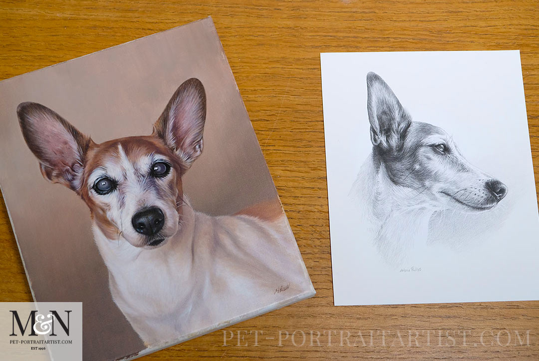Oil Painting and Pencil Drawing of Dodge