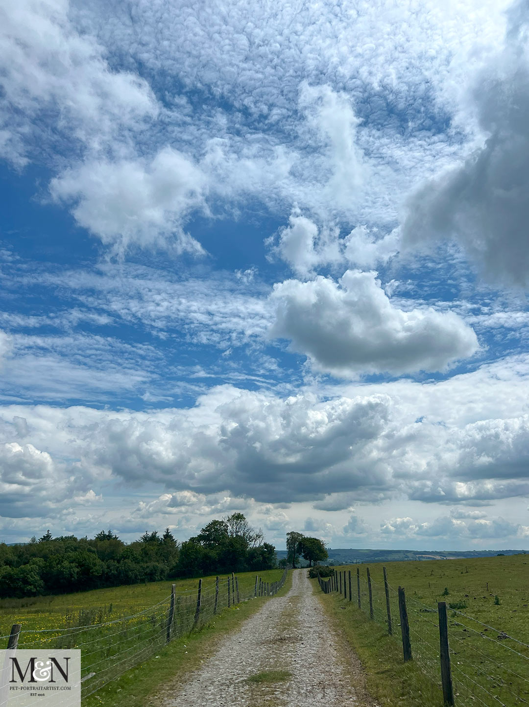 long trails and beautiful skys 