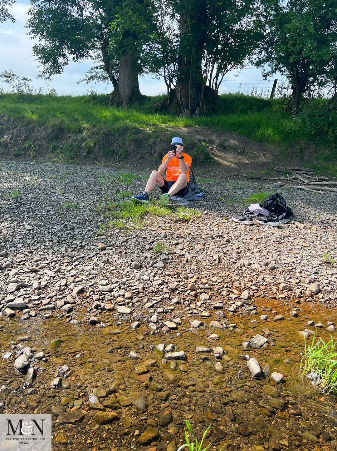 Well deserved break on the river aeron