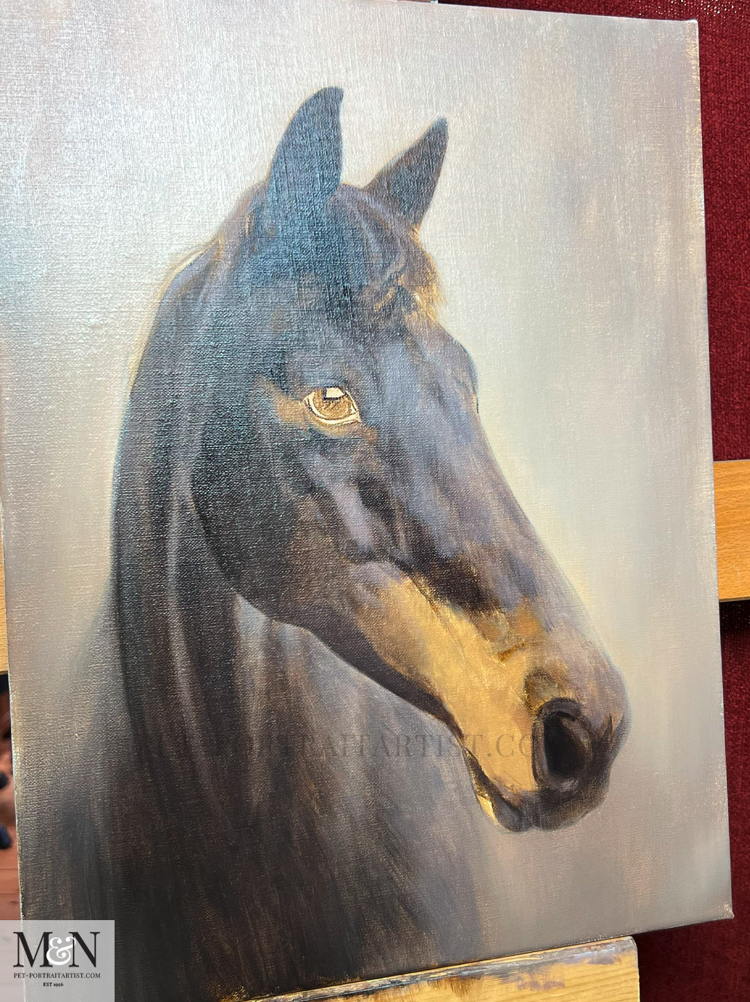 Oil Painting of Assy for the wedding surprise.