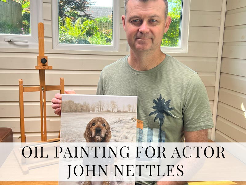 Oil Painting for Actor John Nettles