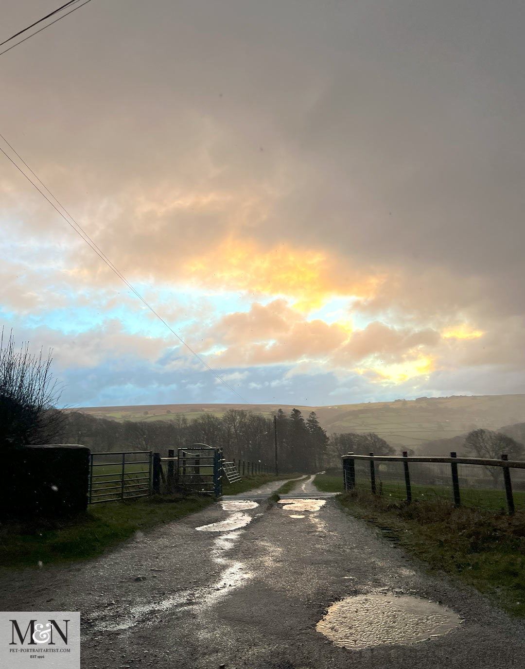 winter skys in West Wales