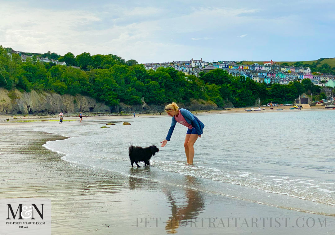 Take time out for yourself, Melanie and Lily on the beach