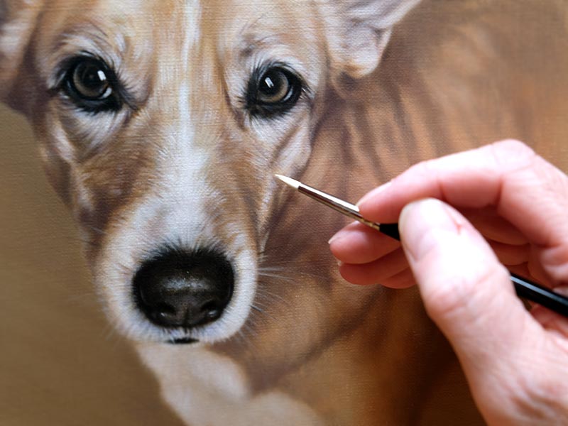 Realistic Dog Portraits – Wilson & Bella’s Custom Oil Paintings