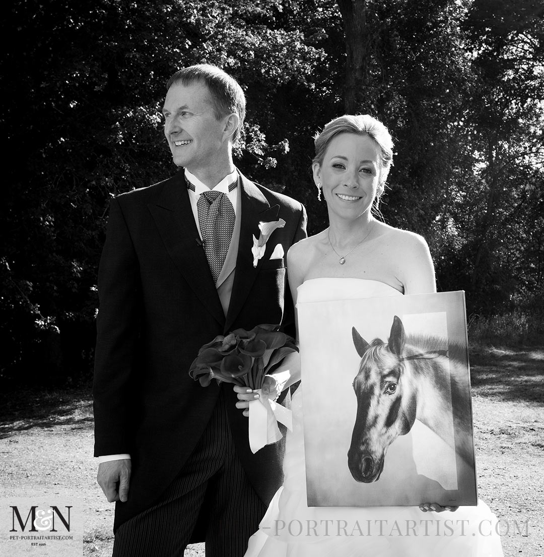 Horse Oil Painting – Wedding Commission