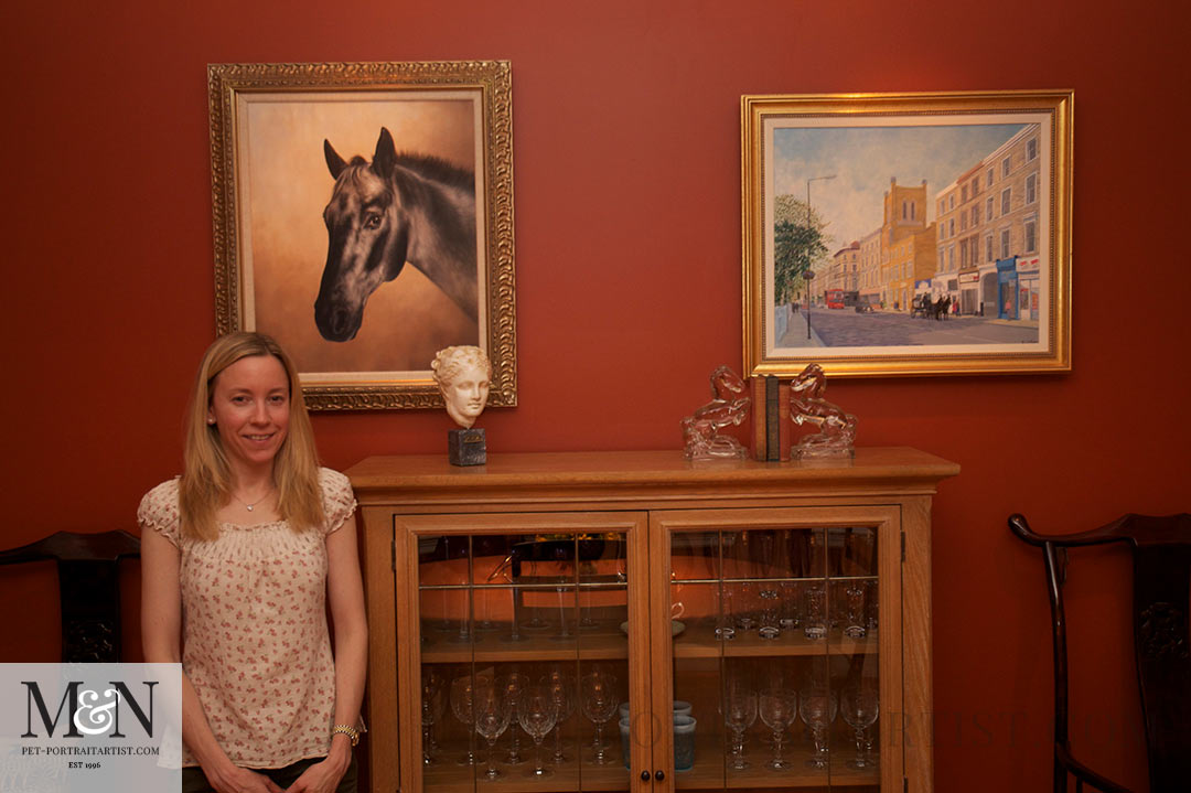 Wedding portrait displayed at home