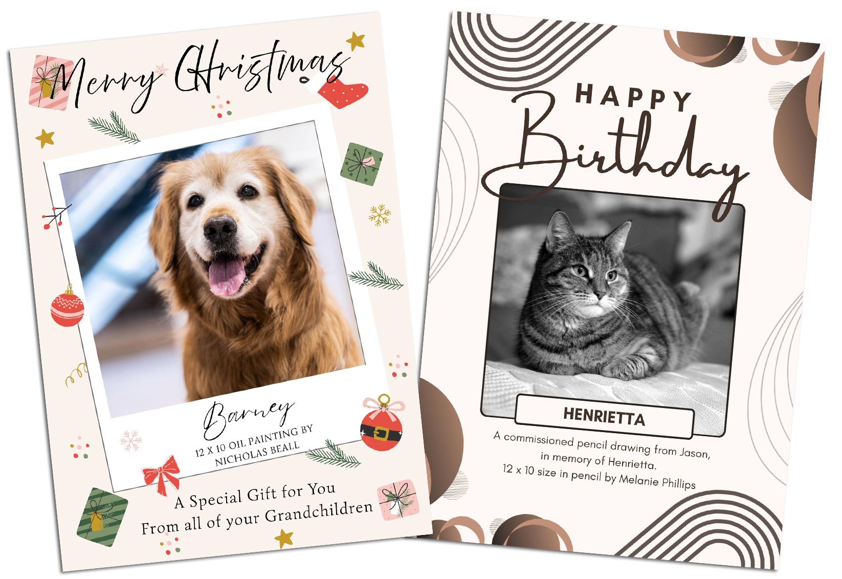 Pet Portraits Gift Voucher